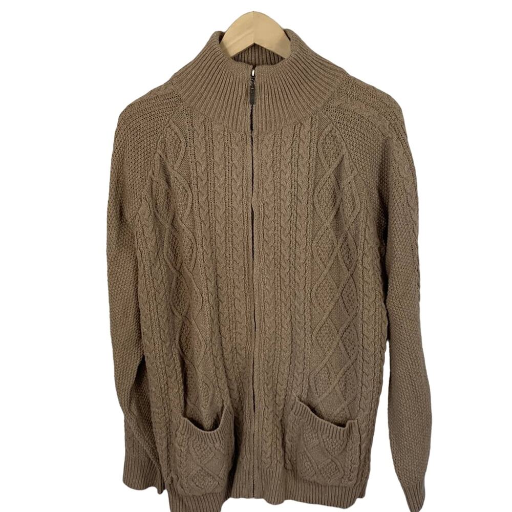 Coofandy Men’s twisted knitted sweater XL